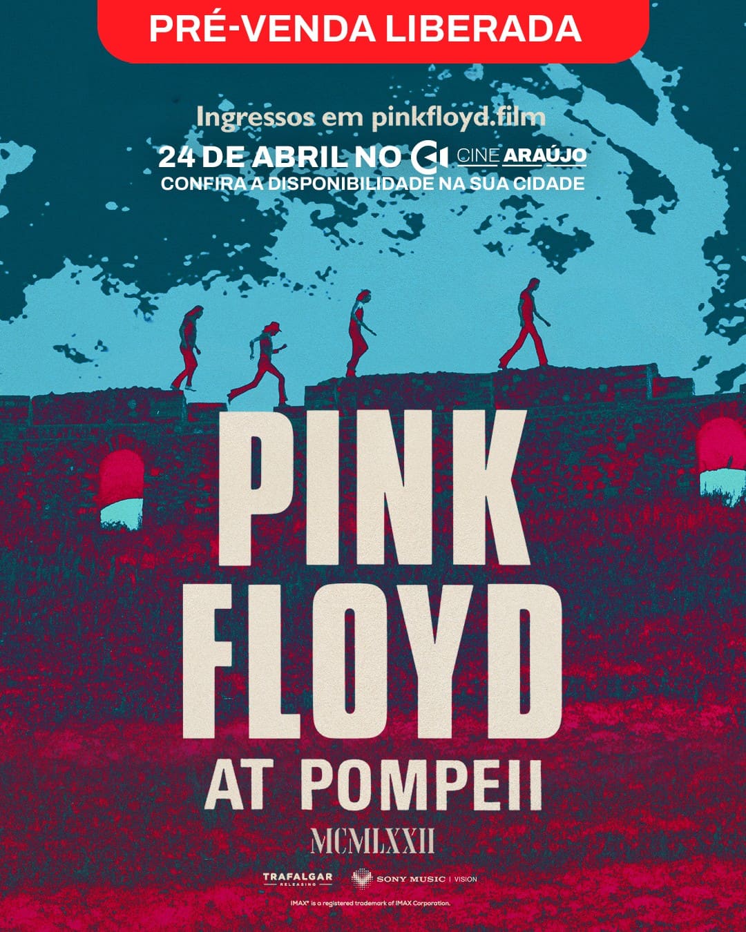 Poster Pink Floyd At Pompeii â€“ MCMLXXII