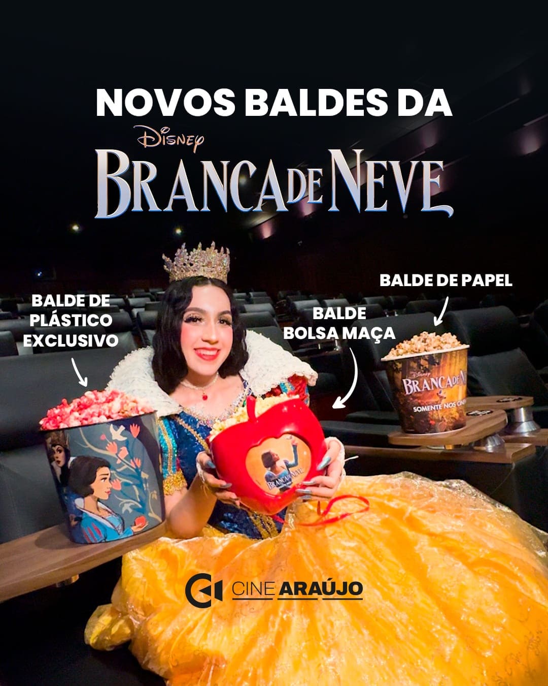 Poster Branca de Neve Balde